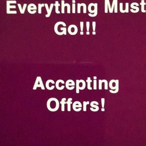 MOVING SALE! EVERYTHING MUST GO! 😊